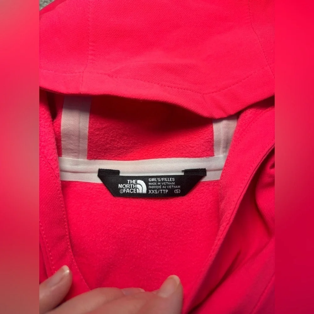 NWOT The Northface Girls Tekno Pullover Hoodie in Pink XXS Flashdry